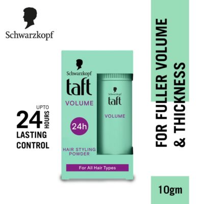 Schwarzkopf TAFT Instant Hair Styling Volume Powder For Fuller Volume And Thickness, Lasts 24 Hours Without Stickiness And Residues | For All Hair Type - 10 Grams - Image 2