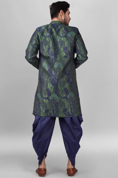 XEPON Mens Ethnic Wear Wedding Sherwani & Dhoti Set - Image 2