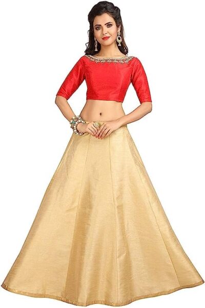 Studio Shringaar Women's Readymade Polyester Maxi Skirt Lehenga - Image 3