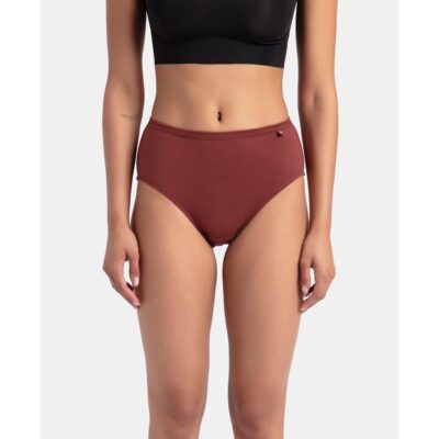 Jockey 1406 Women's High Coverage Super Combed Cotton Mid Waist Hipster with Concealed Waistband and Stay Fresh Treatment (Pack of 3_Colors & Prints May Vary) - Image 8