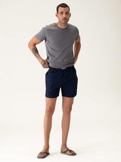 DAMENSCH Regular Fit Solid 100% Soft & Durable Cotton Boxer Shorts Dual Pockets Anti-Bacterial Moisture Wicking Microfibre Waistband Ultra-Light Boxers for Men - Image 2