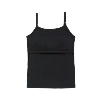 YouGotPlanB Inner Padded Black Camisoles/Slip for Girls | Regular Fit | Cotton Blend | Soft & Stretchy | Beginners/Teenager Camisole for Puberty | Pack of 1 - Image 4