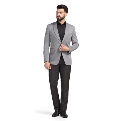 TAHVO Men Blazer Lycra Fabric Slim Fit Single Breasted Blazer - Image 6