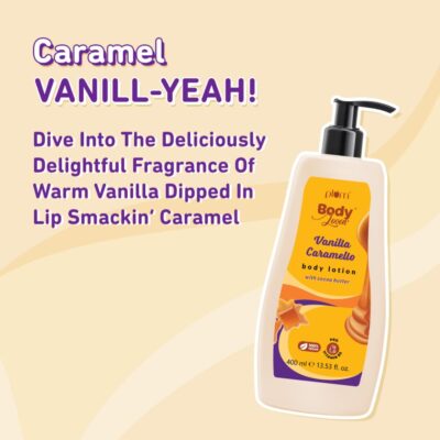 Plum BodyLovin' Vanilla Caramello Body Lotion | Cocoa Butter & Vitamin B5 for Deep Moisturization | Non-Greasy | Soft & Glowing Skin | for Dry to Very Dry Skin | Warm & Cozy Vanilla Fragrance - 400ml - Image 5
