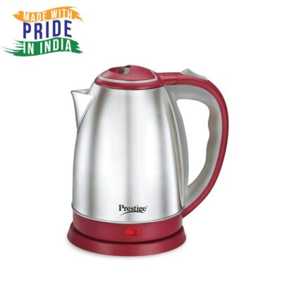 Prestige Stainless Steel 1.5 Litre Kettle 1500-Watts, Red - Image 3