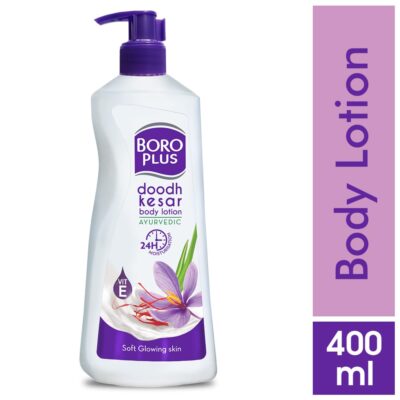 Boroplus Body Lotion Provides 24Hrs Moisturisation 100% Ayurvedic Lotion, Vitamin E For Dry And Normal Skin With Goodness Of Dhoodh, Badam & Kesar, 400Ml - Image 2