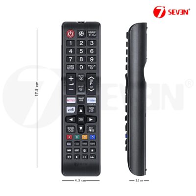 7SEVEN® Compatible with Samsung tv Remote Control Universal Suitable for LCD LED OLED QLED UHD HD Plasma 3D Smart Hub Television with Hotkeys - Match Remotes Keys Exactly with Existing Remote - Image 7