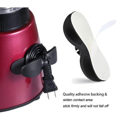 Bowiemall 2Pcs Cord Organizer for Kitchen Appliances Cord Wrapper for Kitchen Appliances Cord Holder Cable Organizer for Home Appliances (Black) - Image 5