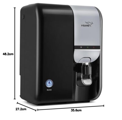 V-Guard Rejive RO UV Water Purifier with Mineral & Alkaline 9 Stage Purification RO Membrane | Free Service Benefits Worth Rs. 2,450 | Suitable for water with TDS up to 2000 ppm | 6.5 Litre Blue Black - Image 8