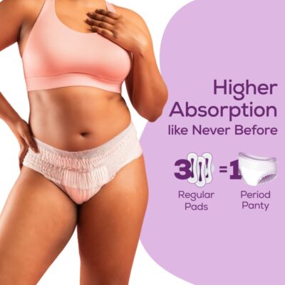 Evereve Period Panty For Girls & Women, (M-L), 10 Pcs, 360 Degree Coverage, 0% Leaks, High Absorbency For Heavy Flow, Maternity Delivery Pads, Postpartum & Overnight Protection, Disposable Panty - Image 6