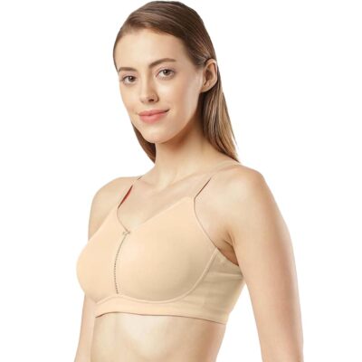 Jockey ES24 Women's Wirefree Non Padded Super Combed Cotton Elastane Stretch Full Coverage Plus Size Bra with Side Panel Support and Plush Lining Cup - Image 3