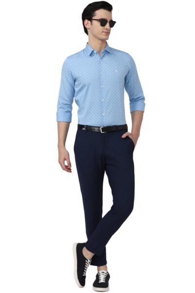 Peter England Men's Printed Slim Fit Shirt - Image 5