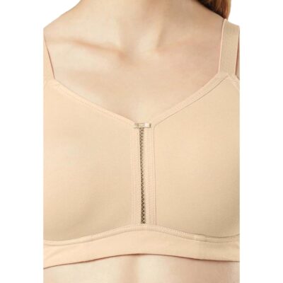 Jockey ES24 Women's Wirefree Non Padded Super Combed Cotton Elastane Stretch Full Coverage Plus Size Bra with Side Panel Support and Plush Lining Cup - Image 5