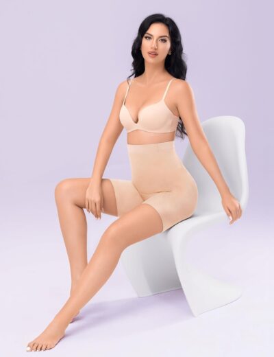 HSR Shapewear Shorts Tummy Control Shapewear Invisible Shaping Shorts High Waisted Body Shaper Shorts Under Dress (Fits Waist : 30 to 39 Inch) - Image 4