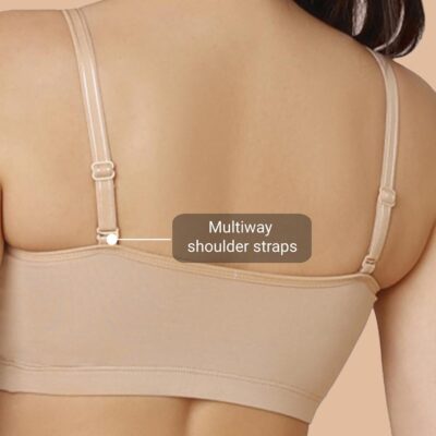 NYKD Everyday Wireless & Non-Padded Easy Breezy Slip-On T-Shirt Cotton Bra for Women with Full Coverage - NYB165 - Image 5