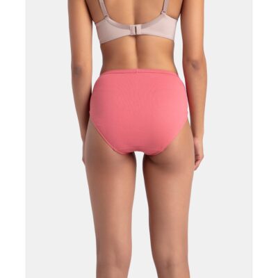 Jockey 1406 Women's High Coverage Super Combed Cotton Mid Waist Hipster with Concealed Waistband and Stay Fresh Treatment (Pack of 3_Colors & Prints May Vary) - Image 4