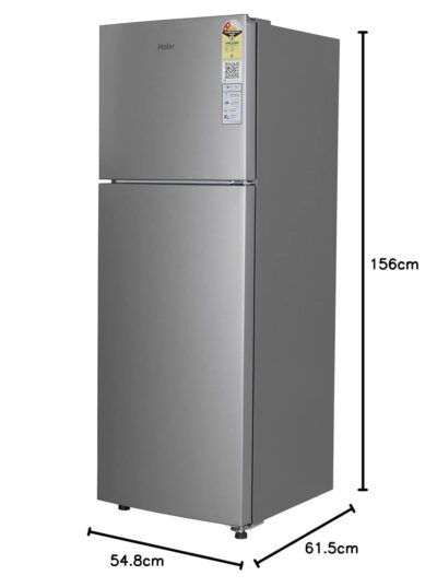 Haier 240 L, 2 Star, Frost Free Double Door Refrigerator (HEF-252EGS-P, Moon Silver) - Image 7