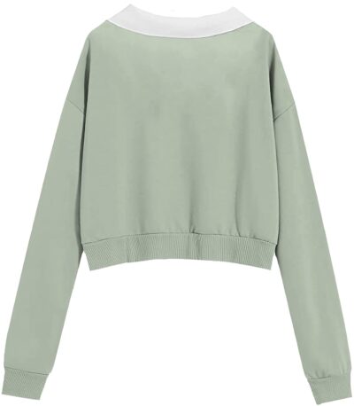 FUNKY MONKEY Girls and Womens Long Sleeve Dropshoulder Pullover Crop Tops and Hoodies. (Summer and Winterwear Both) - Image 2