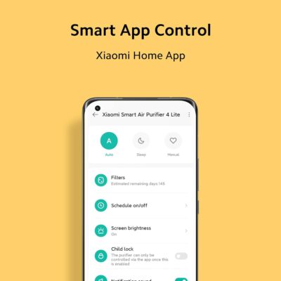 Xiaomi 4 Lite Smart Air Purifier for Home, AQI Display, HEPA & Carbon Filter, trap 99.99% Virus Dust & Odor, Large coverage area up to 462 Sq ft, App Control, RoHS & Allergy Care Certified, Alexa & GA - Image 10