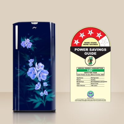 Godrej 180 L 4 Star Turbo Cooling Technology, 24 Days Farm Freshness Direct Cool Single Door Refrigerator (RD EDGENEO 207D THF MP BL, Maple Blue) - Image 3
