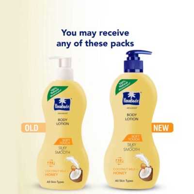 Parachute Advansed Soft Touch Body Lotion for Women & Men, All Skin types, 400ml | Pure Coconut Milk & Honey, 100% Natural, 72h Moisturisation - Image 3