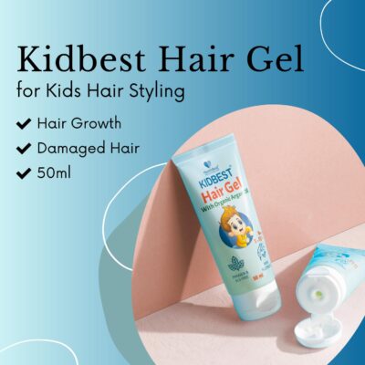 Healthbest Kids Hair Styling Gel - 50 ml - Organic Coconut Aloe Vera, Moringa, Argan & Kertine - Tear & Paraben Free - Enhances Vitamin B5 for Hair Growth & Damage Pack of 1 - Image 2