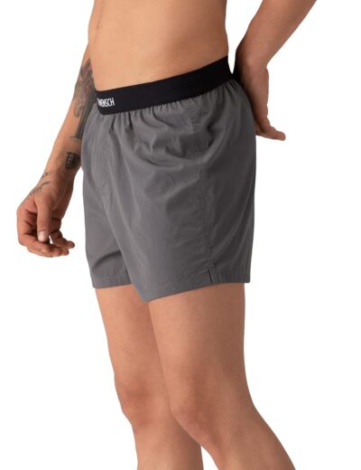 DAMENSCH Men's Regular Fit Cotton Breeeze Ultra Light Inner Boxers | 100% Cotton Men Innerwear, Boxer Shorts, Innerwear Men, Men Underwear, Man Shorts-Las Grey,Nether Black-L - Image 3