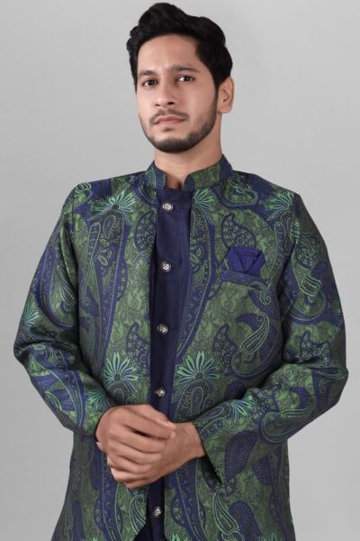 XEPON Mens Ethnic Wear Wedding Sherwani & Dhoti Set - Image 5