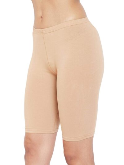Clovia Women's Cotton Mid Waist Cycling Shorts with Inner Elastic - Image 3