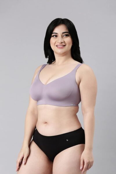 Enamor Women's Everyday Fashion Bra - Non-Padded, Non-Wired, Full Coverage, Ultra-Smooth Look and Better Hold with Cushioned Straps - Image 4