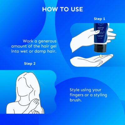 Arata Styling Hair Gel For All Hair Types | Medium to Strong Hold | Tames Flyaways & Adds Definition | Creates Slicked-Back Looks, Adds Texture with Organic Flaxseeds | 50 ML - Image 3