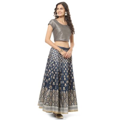 BIBA Women Straight Art Silk Readymade Lehenga Set - Image 3