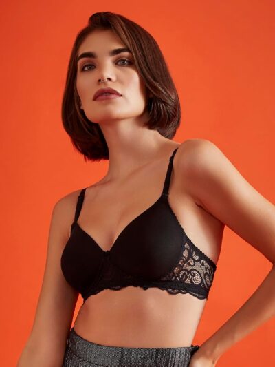 Clovia Womens Cotton Lightly Padded Wire Free T Shirt Bra - Image 3