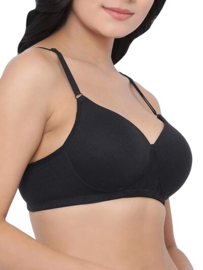 Clovia Women's Cotton Lightly Padded Wire Free T-Shirt Full-Coverage Bra - Image 6