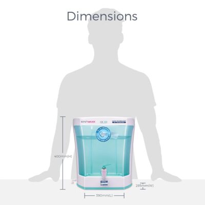 KENT Max UV Water Purifier (11013) | UV+UF Water Purification | Wall Mountable| Transparent Detachable Storage Tank | 7L Storage | 60 L/hr Output | White - Image 4