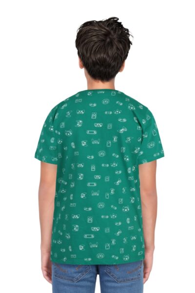 Allen Solly Boy's Printed Regular Fit T-Shirt - Image 2