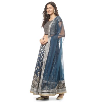 BIBA Women Straight Art Silk Readymade Lehenga Set - Image 2