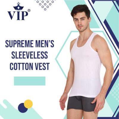 VIP Supreme Men's Cotton Regular Fit Vest (Pack Of 3) - Image 2