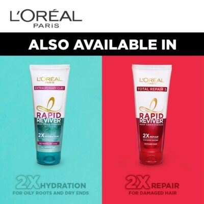 L'Oreal Paris Deep Conditioner, With Micro-Oils, Deeply Nourishes Dry Hair, No-Leave In Time, Rapid Reviver 6 Oil Nourish, 180ml - Image 6