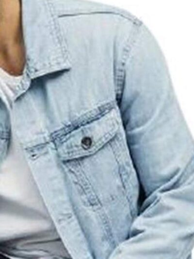 KOTTY Men Denim Full Sleeve Regular Winter Jacket - Image 5