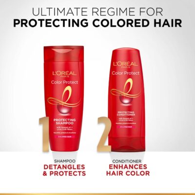 L'Oreal Paris Shampoo, Vibrant & Revived Colour, For Colour-treated Hair, Protects from UVA & UVB, Colour Protect, 340 ml - Image 5