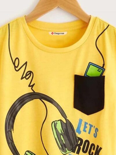 Dagcros Boy's Half Sleeve Round Neck Cotton Regular Fit T-Shirts - Image 2