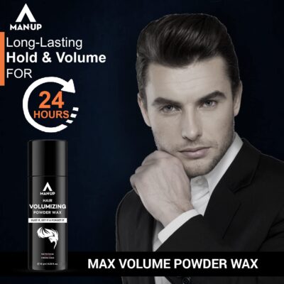 Man-Up Hair Volumizing Powder Wax For Men 10gm | Strong Hold With Matte Finish Hair Styling | All Natural & Zero Toxin Hair Styling Powder | Vegan & Cruelty Free - Image 2
