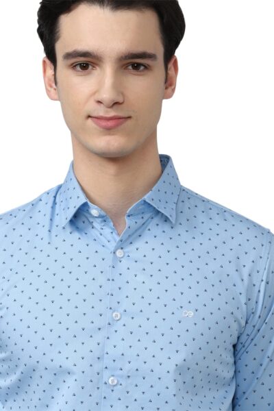 Peter England Men's Printed Slim Fit Shirt - Image 4