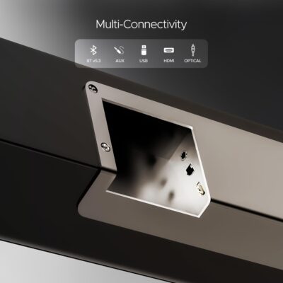 boAt Aavante Bar Orion Plus, 160W Signature Sound, 2.1CH,Multi-Compatibility, Attractive Design, EQ Modes & Master Remote Control, Bluetooth Sound Bar, Home Theatre Soundbar Speaker (Midnight Black) - Image 4