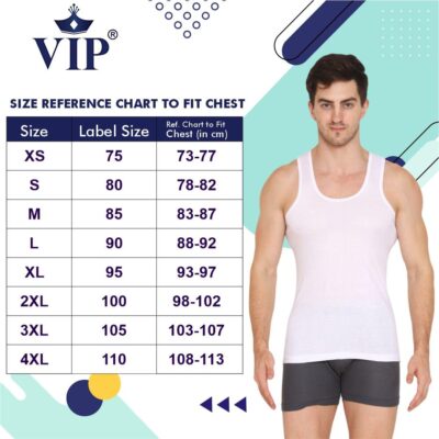 VIP Supreme Men's Cotton Regular Fit Vest (Pack Of 3) - Image 4
