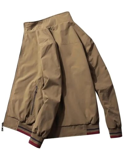 Lymio Men Polyester Jackets || Bomber Jacket For Men || Lightweight Outwear Sportswear Bomber Standard Length Jacket (J4-6) - Image 3