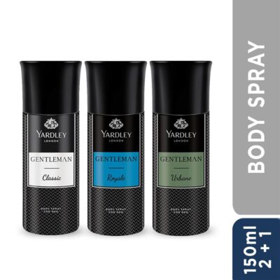 Yardley London Deo Tripack Men, 150Ml (Buy 2 Get 1, Classic + Urbane + Royale) Spray - Image 2