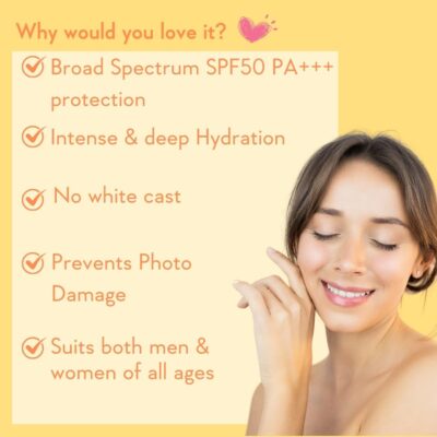 WishCare Sunscreen Body Lotion with SPF 50 PA+++ - Broad Spectrum UVA & UVB Protection, No White Cast, Enriched with Carrot Seed & Raspberry - Body Sunscreen Lotion 200ml - Image 4