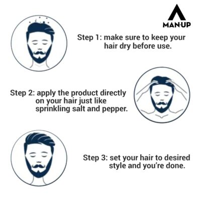 Man-Up Hair Volumizing Powder Wax For Men 10gm | Strong Hold With Matte Finish Hair Styling | All Natural & Zero Toxin Hair Styling Powder | Vegan & Cruelty Free - Image 7